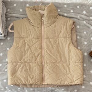 Women’s Lightweight Puffer Vest - Beige